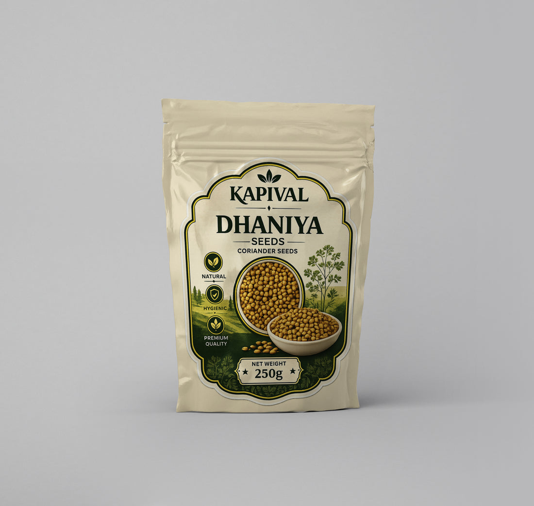 Kapival Whole Coriander (Dhana) 250g | Premium Quality Coriander Seeds | Natural & Aromatic Spice