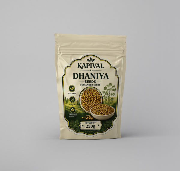 Kapival Whole Coriander (Dhana) 250g | Premium Quality Coriander Seeds | Natural & Aromatic Spice