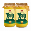 Kapival A2 Gir Cow Bilona Ghee Combo – 2 × 1 Litre | Traditional Richness, Twice the Goodness