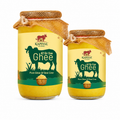 Kapival A2 Gir Cow Bilona Ghee Family Pair – 1 Litre + 500 ml | 1.5 Litre Smart Combo