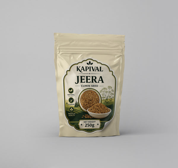 Kapival Whole Cumin (Jeera) 250g | Premium Quality Cumin Seeds | Fresh & Aromatic Spice