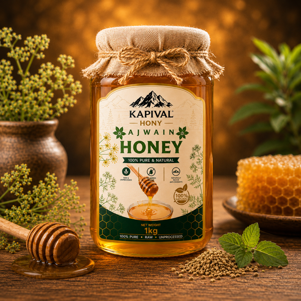 Kapival Ajwain Honey | Pure Ajwain Honey | Digestive Wellness Honey