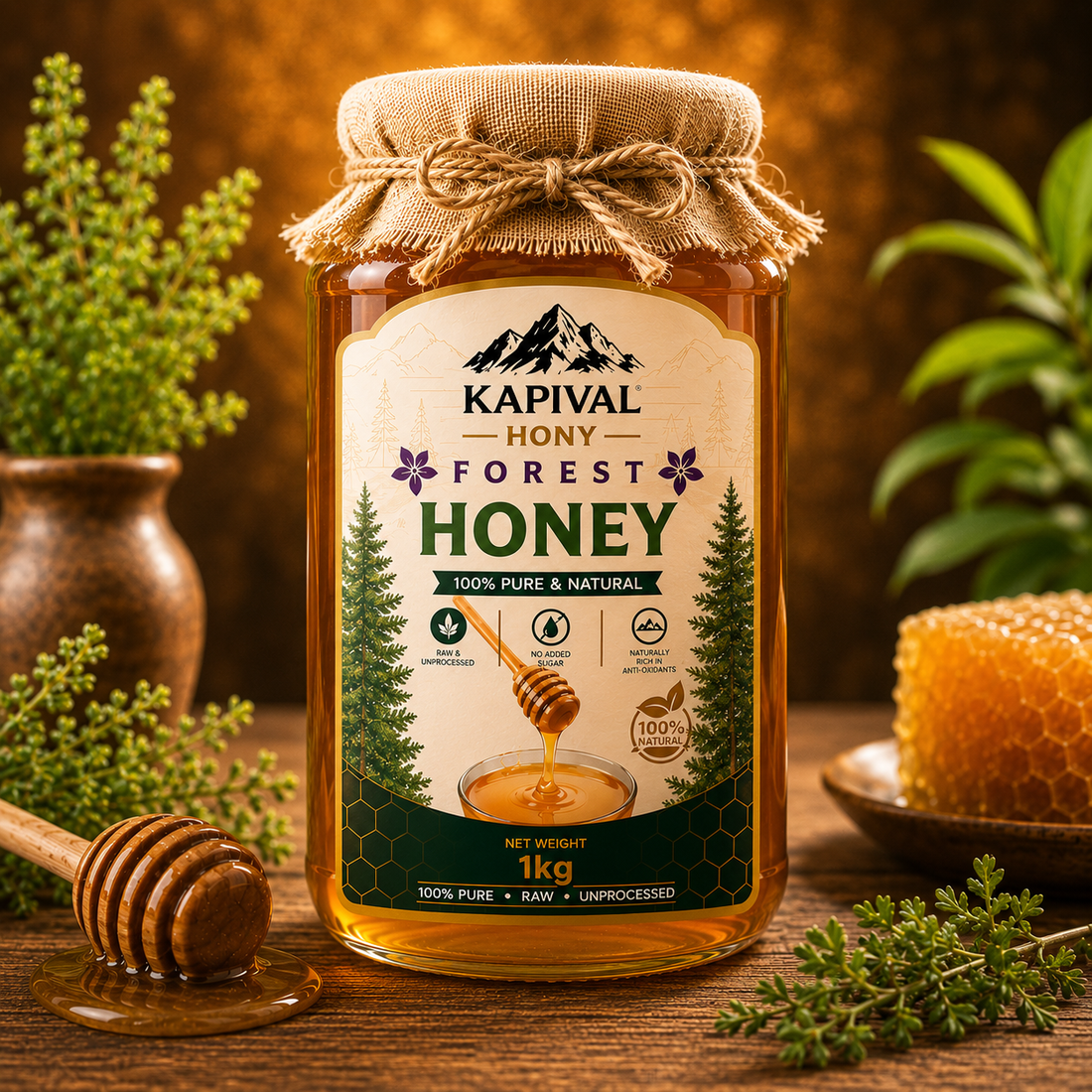Kapival Forest Honey | Pure Forest Honey | Wild Natural Honey